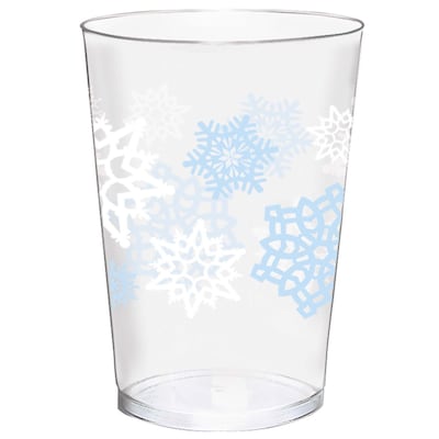 10oz Tumbler Cups - Snowflakes (40ct)