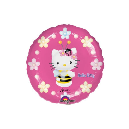 9 inch Hello Kitty Bee Balloons Round