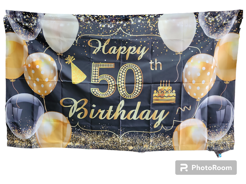 Happy 50th Birthday Banner