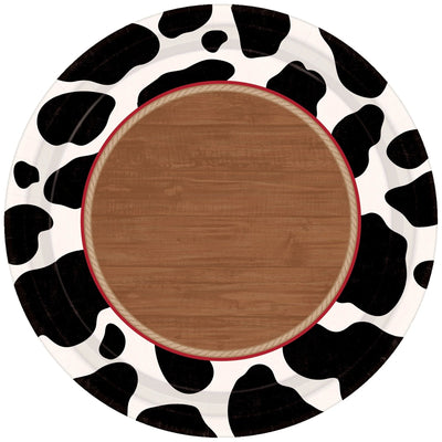 10 1/2" Yeehaw Round Plates 8ct - Amscan - Premium Party Distribution
