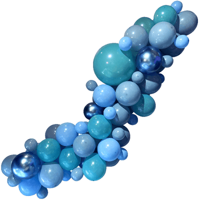 10' Organic Balloon Garland Kit - Blue - Premium Party Distribution