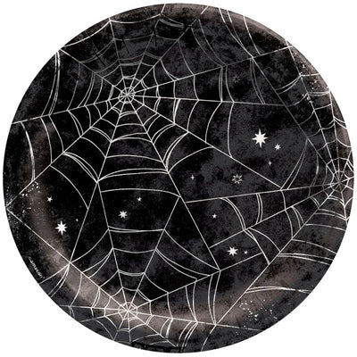 10" Paper Plates - Spider Web Night (20ct) - Premium Party Distribution