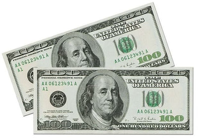 $100 Bill Cutout - Premium Party Distribution