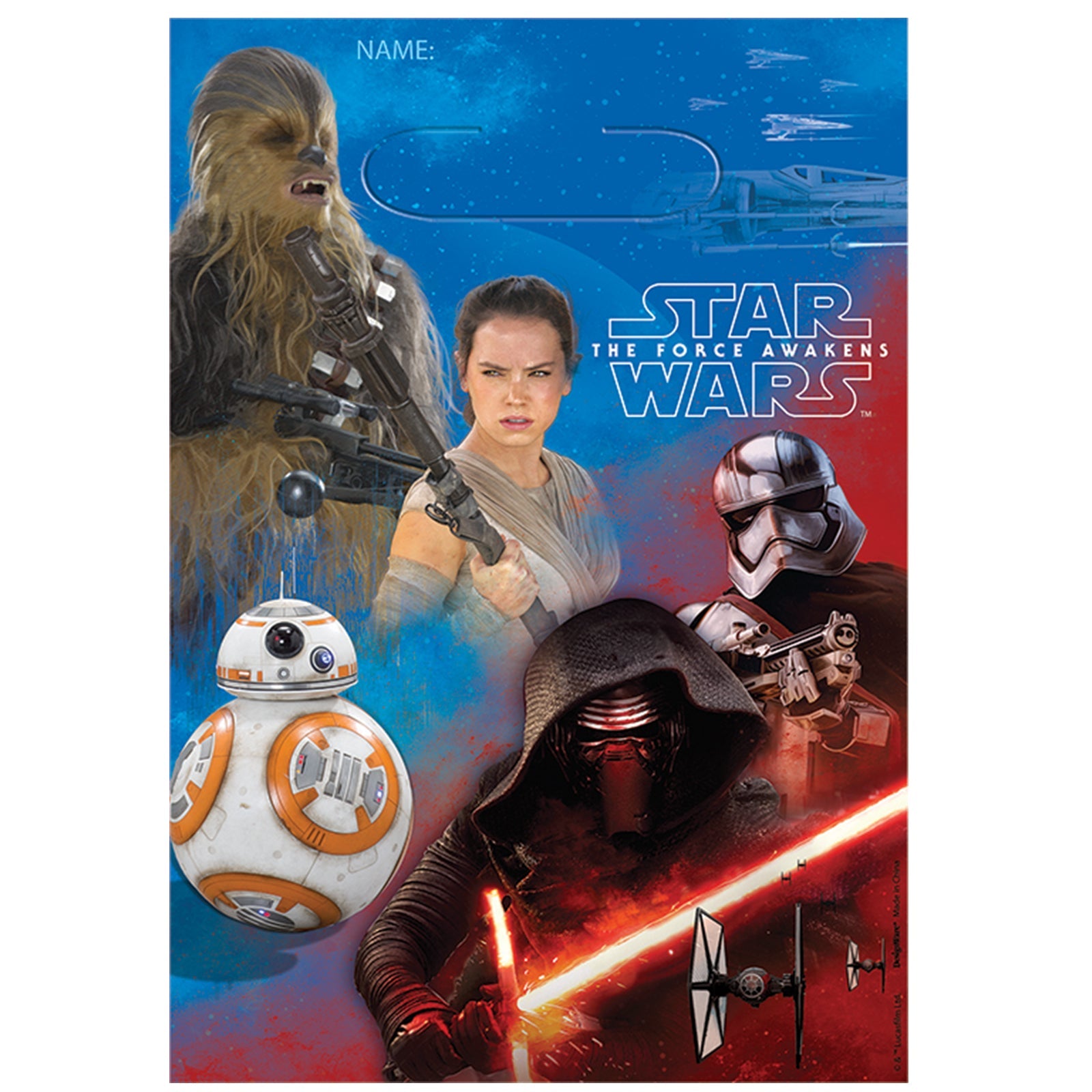 Star Wars The Force Awakens Loot Bags 8ct