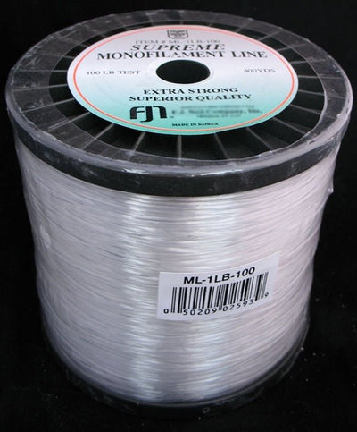 100Lb. Test Clear Monofilament Line (400 yards=1lb.Spool) - Premium Party Distribution