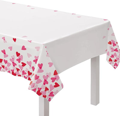 102" Table Cover - Vibrant Hearts - Amscan - Premium Party Distribution