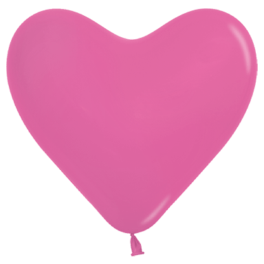 11" Deluxe Fuchsia Heart (50ct) - Sempertex - Premium Party Distribution