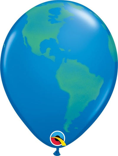 11" Globe (50ct) - Qualatex - Premium Party Distribution