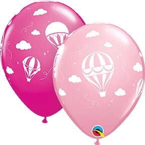 11" Hot Air Balloons Pink Assorted (50ct) - Qualatex - Premium Party Distribution