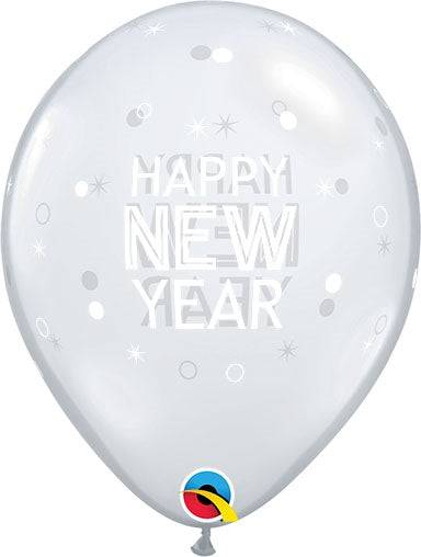 11" New Year Sparkles & Dots (50ct) - Qualatex - Premium Party Distribution