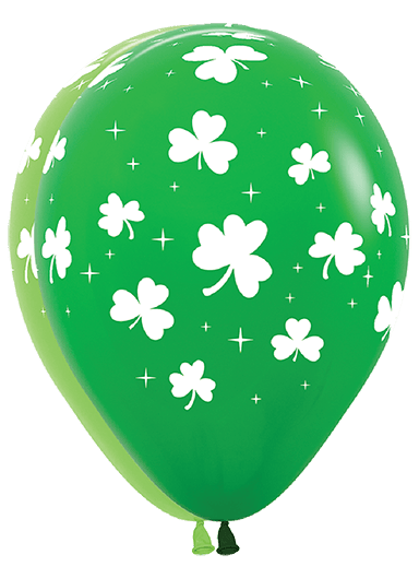 11" Shamrocks Latex Assortment (50ct) - Sempertex - Premium Party Distribution