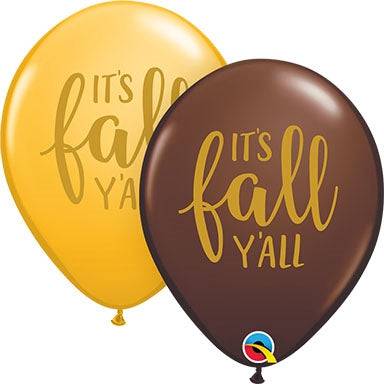 11" Simply It's Fall Y'all Assorted (50ct) - Qualatex - Premium Party Distribution