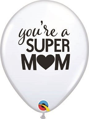 11” Simply Super Mom (50ct) - Premium Party Distribution
