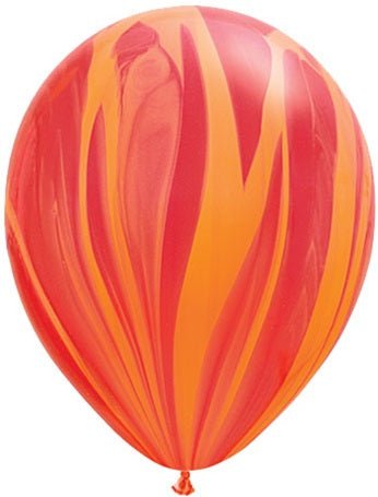 11" Superagate - Red Orange Rainbow (25ct) - Qualatex - Premium Party Distribution