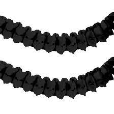 12' Garland - Black - Premium Party Distribution