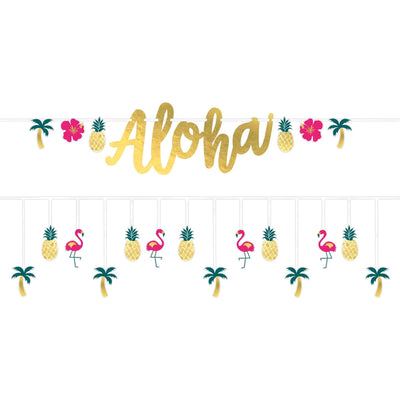 12' Luau "Aloha" Banners (2ct) - Premium Party Distribution