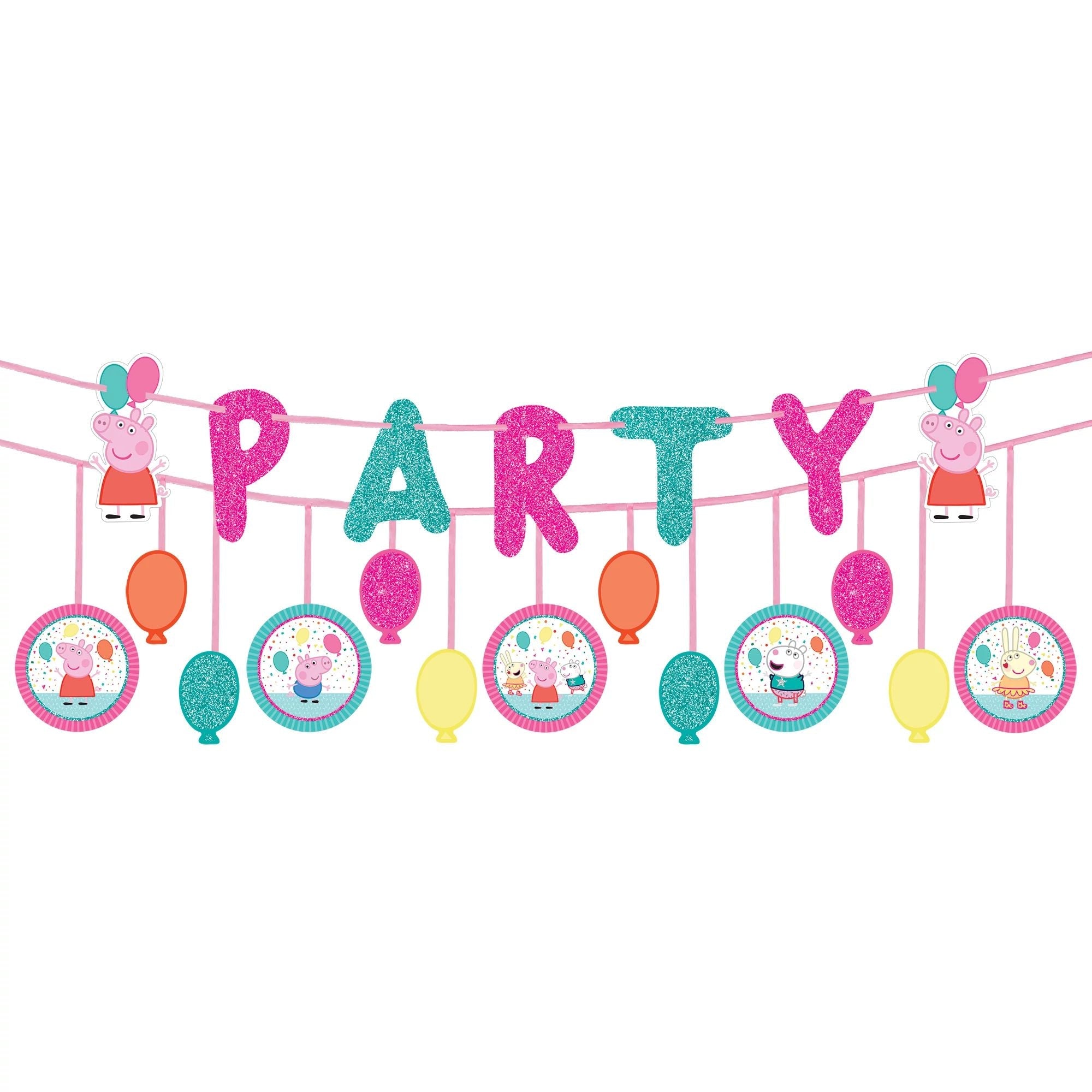 Peppa Pig Confetti Party Double Banner Multipack