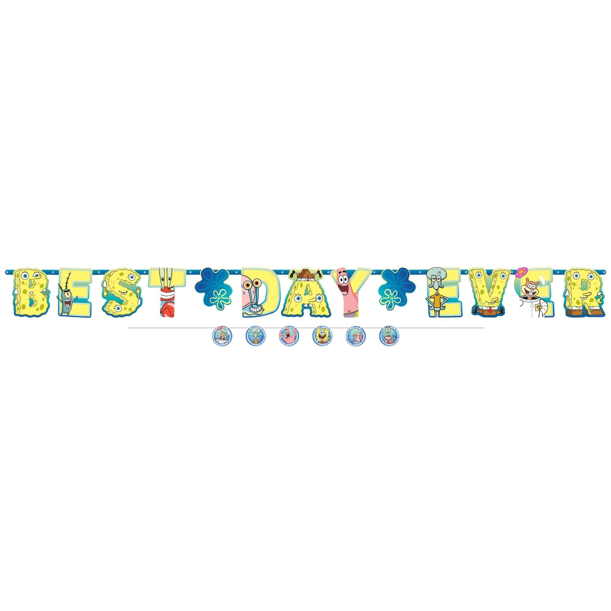 SpongeBob© Jumbo Letter Banner Kit 10ft