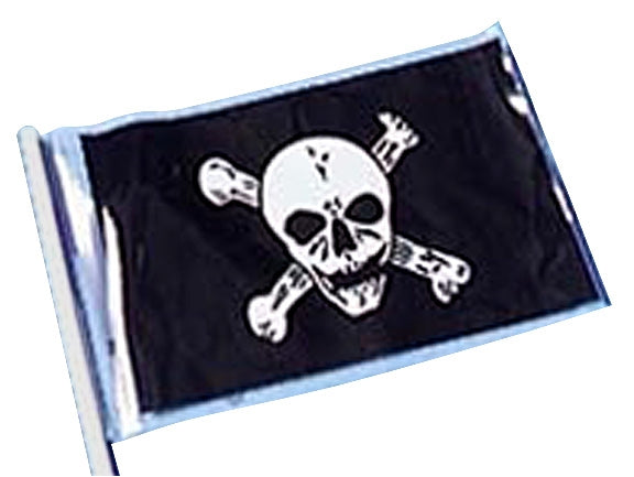 12in x 18in Pirate Flag with Skull and Cross Bones