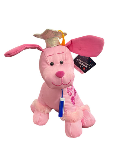 13" Dog Plush - Congrats Grad Princess - Premium Party Distribution