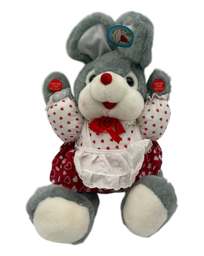 13" Stuffed Mouse with Hearts Dress - Winner Party - Premium Party Distribution