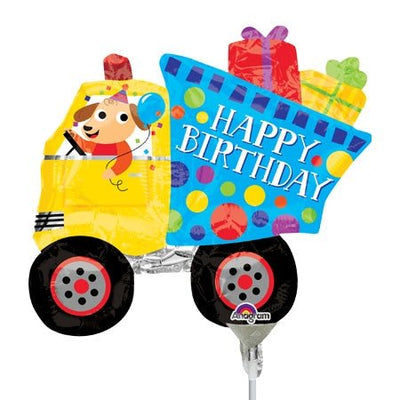 14" Birthday Dog and Dump Truck - Premium Party Distribution