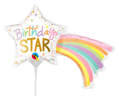 14" Birthday Star (10ct) - Qualatex - Premium Party Distribution
