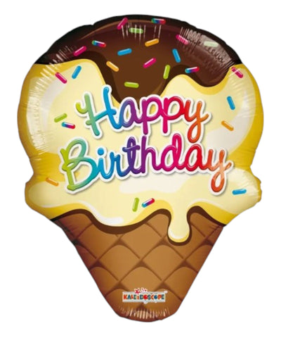 14" Happy Birthday Ice Cream - Premium Party Distribution