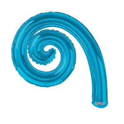 14" Kurly Spiral - Blue (10ct) - Conver USA - Premium Party Distribution