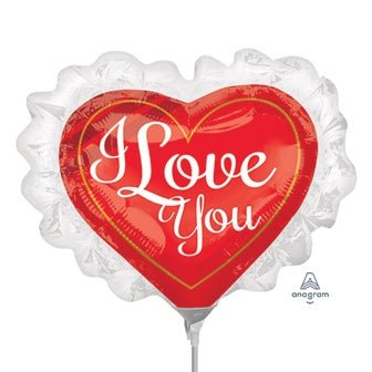 14" Love You Ruffle - Premium Party Distribution