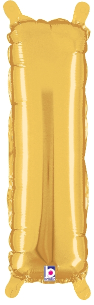 14" Megaloon Jr. Letter I - Gold (5ct) - Premium Party Distribution