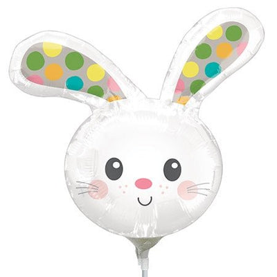14" Spotted Bunny Head (10ct) - Premium Party Distribution