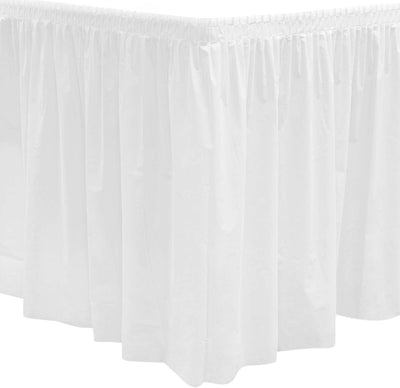 14' Table Skirt - White - Premium Party Distribution