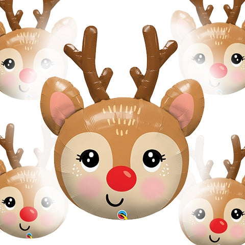 Red-Nosed Reindeer Balloon