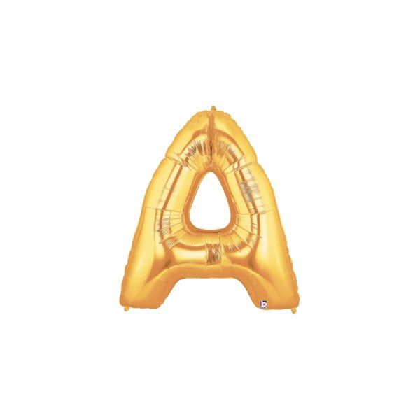 14in GOLD Letter A MegaLoon Jr., Price Per Bag of 5