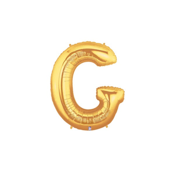 14in GOLD Letter G MegaLoon Jr., Price Per Bag of 5