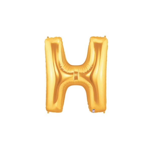 14in GOLD Letter H MegaLoon Jr., Price Per Bag of 5