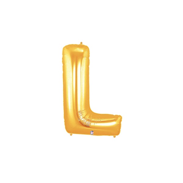 14in GOLD Letter L MegaLoon Jr., Price Per Bag of 5