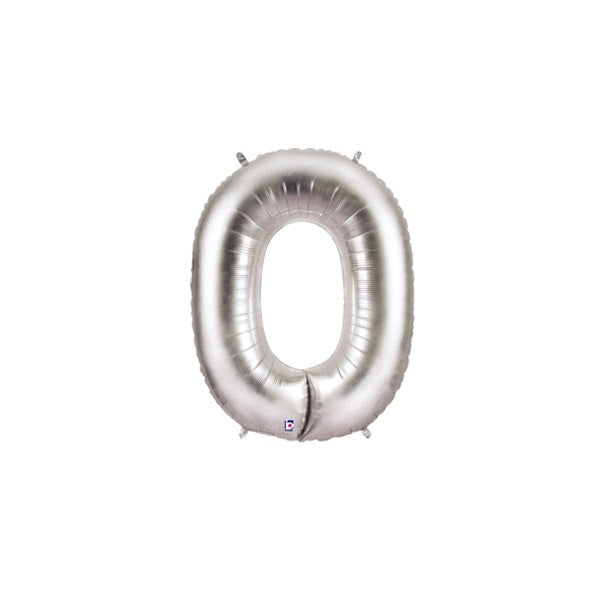 14in SILVER Number ZERO (0) MegaLoon Jr., Price Per Bag of 5