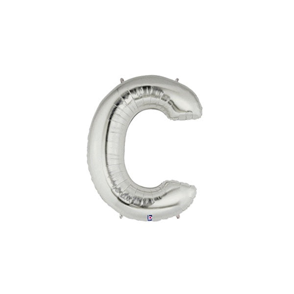 14in SILVER Letter C MegaLoon Jr., Price Per Bag of 5