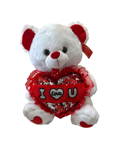 14"Bear W/ Heart - Premium Party Distribution