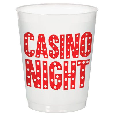 14oz Casino Frosted Stadium Cup - Amscan - Premium Party Distribution