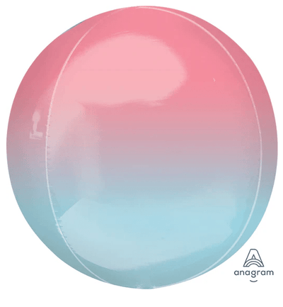 15" Ombre Orbz - Pastel Pink & Blue - Premium Party Distribution