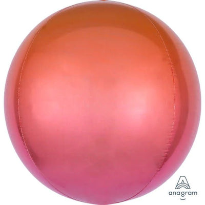 15" Ombre Orbz - Red & Orange - Premium Party Distribution