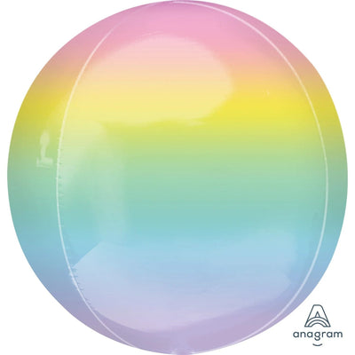 15" Ombrez Orbz - Pastel Rainbow - Premium Party Distribution