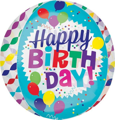 15" Orbz - Happy Birthday Streamer Burst - Premium Party Distribution