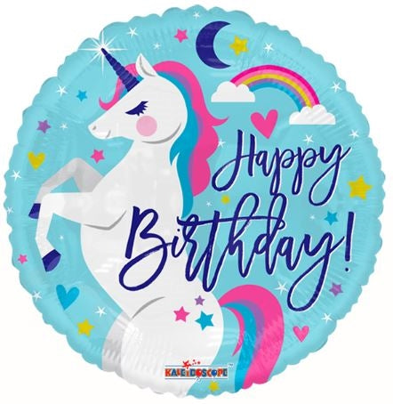 18 inch Birthday Unicorn foil balloon