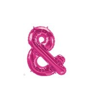 16" Balloon Ampersand - Magenta - Premium Party Distribution