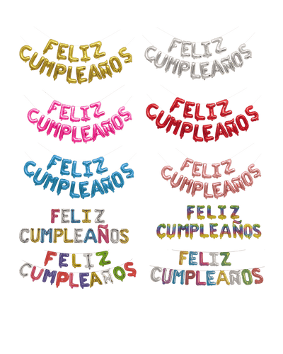 16" Balloon Banner - Feliz Cumpleanos - Premium Party Distribution