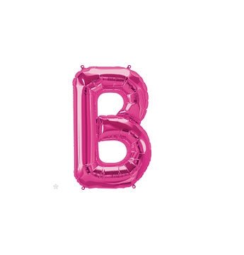 16" Balloon Letter B - Magenta - Premium Party Distribution